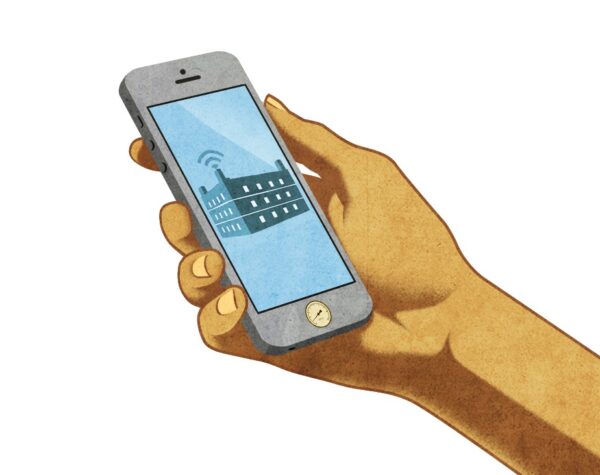 Mobile phone in hand
